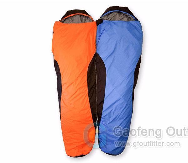 Blue and Orange Double Sleeping Bag