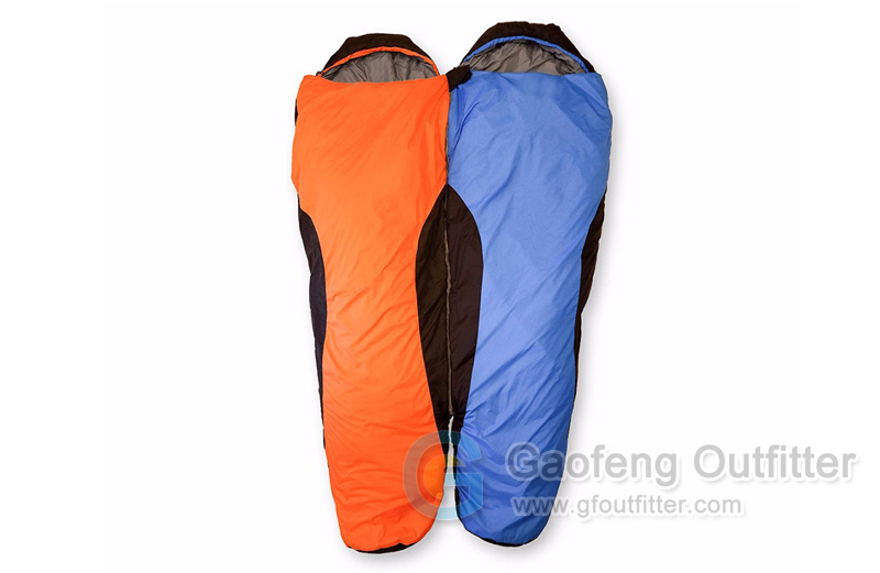 Blue and Orange Double Sleeping Bag