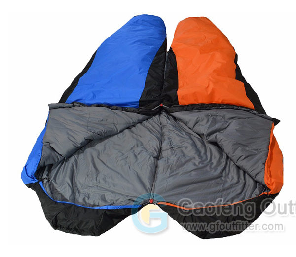 Orange Double Camping Sleeping Bag