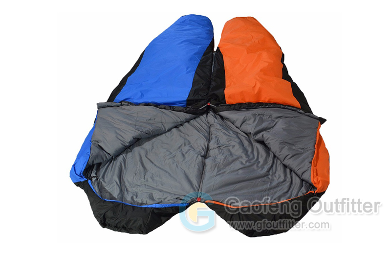 Orange Double Camping Sleeping Bag