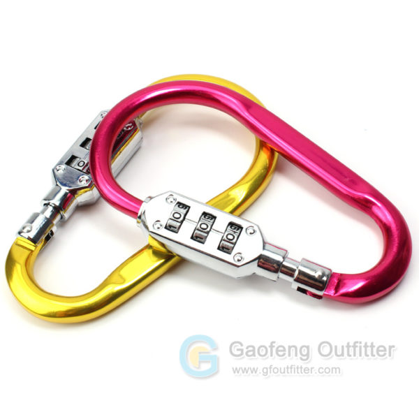 3 Digit Code Safe lock Carabiner Climbing