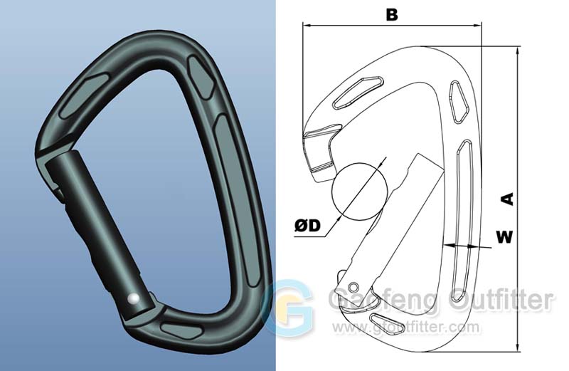 Bearing Capacity Locking Carabiner