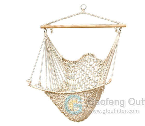 Hand Woven Cotton Rope Hanging Hammock Chair Swing