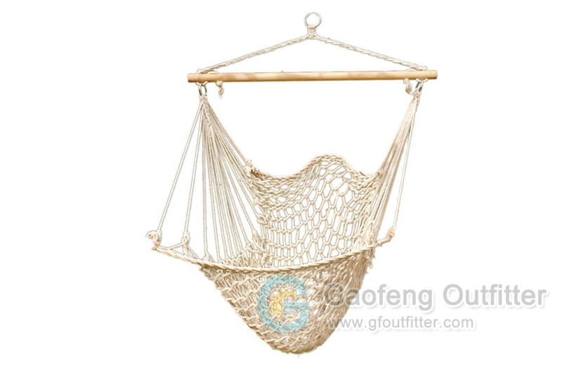 Hand Woven Cotton Rope Hanging Hammock Chair Swing