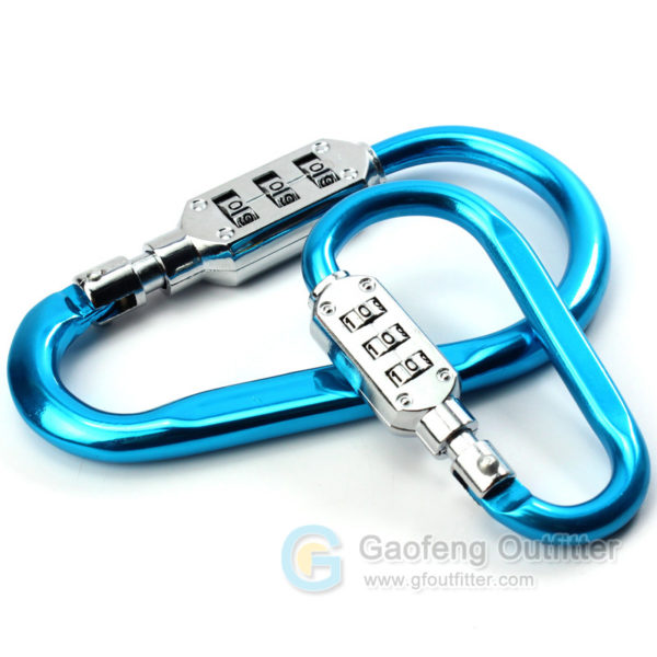 High Quality Luggage Combination Lock Carabiner For Climbing