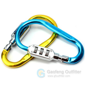 Luggage Combination Lock Carabiner For Climbing