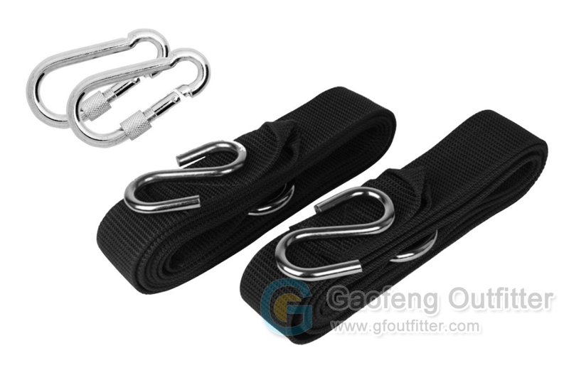 Black Hammock Hanging Straps For Camping