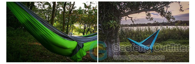 Good Quality Nylon Fabric Outside Hammock Camping