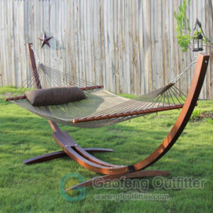Hammock With Wooden Stand For Camping