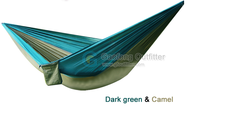 Drak green and Camel Splicing Hammocks