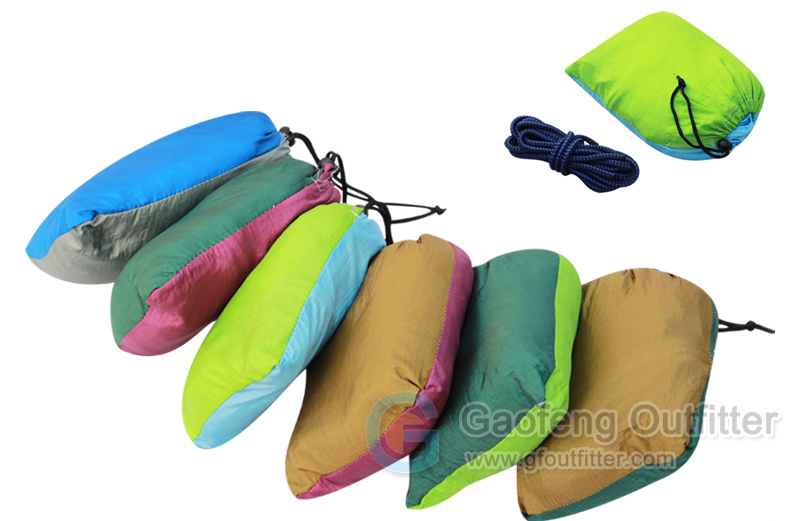 One Person Solid Colors Splicing Hammocks Bags