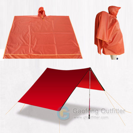 Waterproof Raincoat  Shelter Tarp Beach Blanket 3 In 1