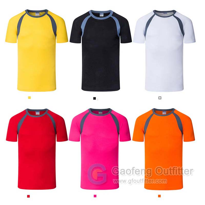 Mens Sports T-Shirts Short Sleeve Training Tee Shirt Breathable